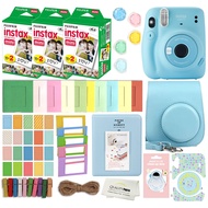 Instax Mini 11 Instant Camera with Case, 60 Fuji Films, Decoration Stickers, Frames, Photo Album and