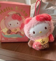 Sanrio Hello Kitty 迷你公仔連盒全新招財貓造型