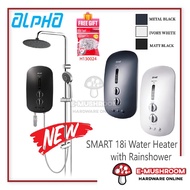 Alpha Smart-18I Plus Instant Water Heater CW DC Pump &amp; Rainshower