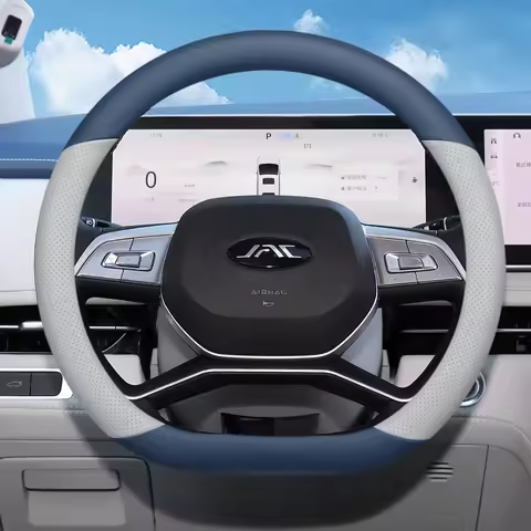 Leather Car Steering Wheel Cover for JAC T9 JS6 JS8 JS2 J7 JS4 T8 T6 2021 2022 2023 2024 2025 2026 A