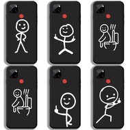 Casing Infinix Zero 20 30 8 5G X Neo X Pro Cute Couples Funny Stick Man Trend Brand Soft Case