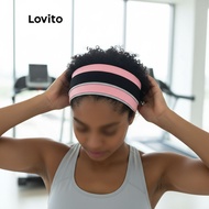 Lovito Sporty Plain Basic Quick Drying Breathable Headbands Hair Accessories For Women L18X682 (Blac