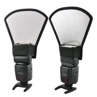 2in1 Universal External Flash Reflector & Diffuser - Silver/White