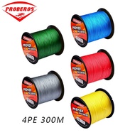 PROBEROS Fishing Line 300m Braided Line x4 PE Strong Lines 6lb-50lb Fishing Accessories Pancing Set