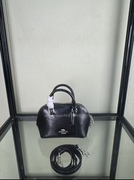 🎀Brand New Free Shipping💙Coach CEA01LARA 贝壳包 手袋 手提包 斜挎包 單肩包｜Color 黑色｜Size 9.5x12.1 cm💙配件全齊適合送禮 嚴格檢測貨