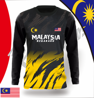 Jersey Malaysia Sport T-shirt Baju Jersi Dewasa Lengan Panjang#LS37