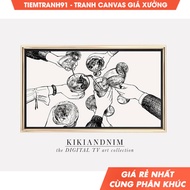 Tranh treo tường Happy New Year frame tv art 2025 frame tv art winter tv art the frame tv art