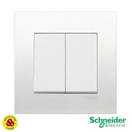 Schneider Hotel Series Switch 2G Vivace KB32_WE 2 Gang 2 Way Switch