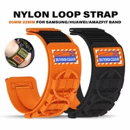 20mm 22mm Sport Nylon Strap for Samsung Galaxy 7/6/5 FE 44 40mm Band