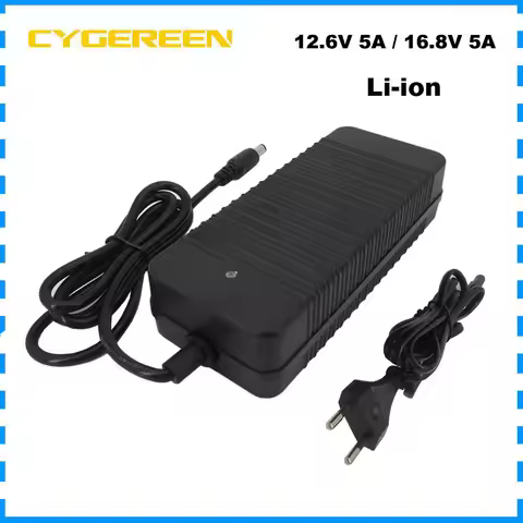 12V 5A Li ion Battery Fast Charger 12.6V 16.8V 21V For 3S 4S 5S 10.8V 14.4V 18V Lithium Electric too