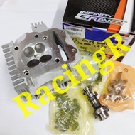 C S ~ W125 HEAD 4 VALVE LEO 21/24MM RACING SUPER HEAD CYLINDER + CAMSHAFT FULL SET MOTOR HEAD HONDA WAVE125