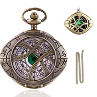 Weird Town Triangle Devil Quartz Pocket Watch Gravity Bill Cipher Fall Time Necklace Pendant Clock