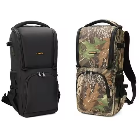 Professional Waterproof Telephoto Lens Bag Big DSLR Backpack for Fuji Canon Nikon Sony With 180-600 