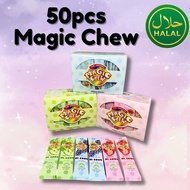 50pcs Twinfish Magic Chew Chewy Candy｜Halal Certified｜Fruity Soft Candy｜Sweet & Chewy Snack for Kids