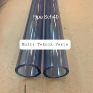 Clear PVC pipe sch40 3/4" inch / clear PVC pipe 50cm
