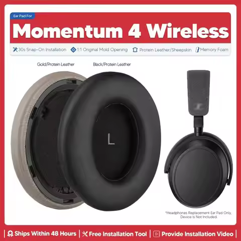 Replacement Ear Pads Earmuffs Earpads For Sennheise Momentum 4 Wireless Headphone