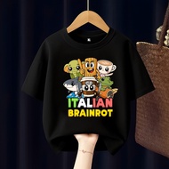 ITALIAN BRAINROT CHILDREN'S T-SHIRT FREE CUSTOM NAME