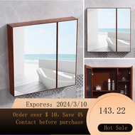 superior productsFull Mirror Cabinet Alumimum Bathroom Mirror Cabinet Wall-Mounted Dressing Bathroom with Shelf Mirror B