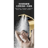Oushengdi Shower Head Set Constant Temperature Stainless Steel Lamp Digital Display Rain Screen Shower Panel Nozzle Household Shower