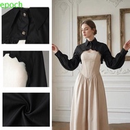 EPOCH Sleeve Shirt Collar, Puff Sleeve Courtly Style Women Puff Long Sleeve, Versatile Retro Ruffled