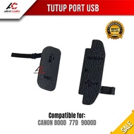 Rubber Door Side Cover USB MIC HDMI AV OUT DSLR Canon EOS 800D 77D 9000D Rubber Cover Side Body