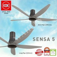 KDK K15Z5-REY / QEY  KAZE Sensa 5 60"  5 Blades Remote Control Type Ceiling Fan / Kipas Siling