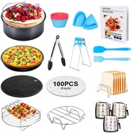 Air Fryer Accessories 17 Pcs Deep Fryer Accessories with Recipe Cookbook Willkey