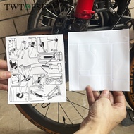 TWTOPSE Bicycle Anti Scratch Sticker For Brompton Folding Bike Cycling Front Fork Frame Invisible Protective Film No Paint Damage