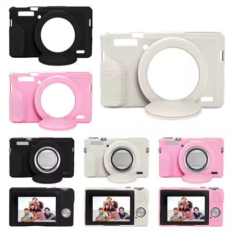 Protective Cover with Removable Lens Cover Anti Drop Soft Skin Case for Canon Powershot G7 X Mark II