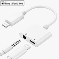 2-in-1 dual lightning Splitter to 3.5mm jack audio 100%Original