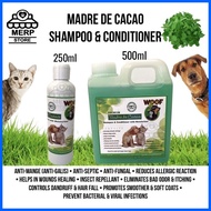 ❀ ❐ ▼ WOOF Madre De Cacao Dog and Cat Shampoo & Conditioner Anti-Galis, Anti-Kuto, Mabango 250ml, 5