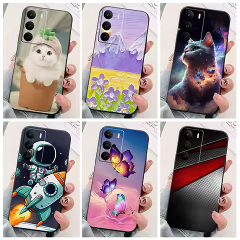 For Realme C71 4G RMX5303 Phone Case astronaut Silicone Camera Protection Back Cover For RealmeC71 C