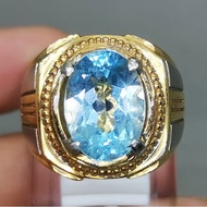 Agate Ring Original Blue Topazbiru