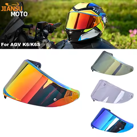 Visor for AGV K6 K6S High Strength Sunshield Full Face Shield Visor Windshield Motorcycles Helmet Ac