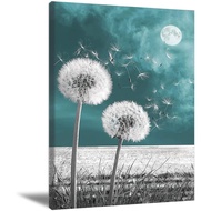 Dandelion Pictures Wall Art White Dandelion Poster Dandelion Wall Art Abstract Dandelion Poster Flow