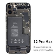 ฟิล์มหลังด้าน ฟิล์มถอดแยกชิ้นส่วนเมนบอร์ดลายพราง สำหรับ iPhone 15 Pro Max 14 13 12 11 Pro XS Max Min