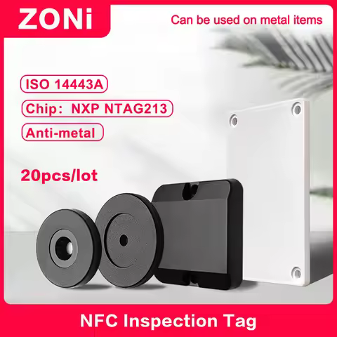 NFC Anti-Metal Electronic Patrol Tag NXP NTAG213 Chip Fire Inspection NFC Electronic Inspection Tag 