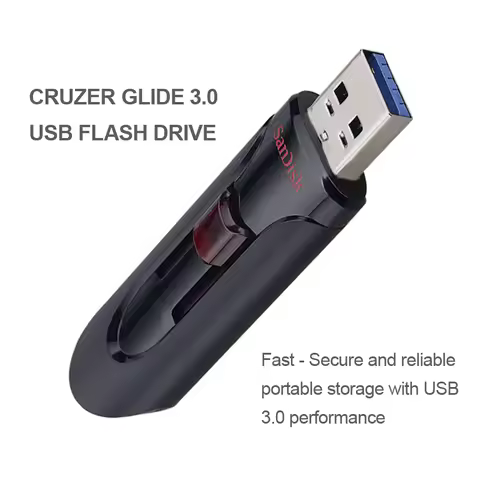 SanDisk Cruzer Glide 3.0 USB Flash Drive Pen 16GB 32GB Memory Stick 64GB 128GB 256GB retractable USB