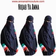 ✔ NIQAB READY STOCK✔ niqab 1layer / niqab ninja / niqab curve / niqab hitam / niqab aritachi