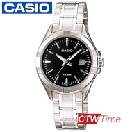 Casio Standard นาฬิกาข้อมือสุภาพสตรี สายสแตนเลส รุ่น LTP-1308D-1AVDF - สีดำ