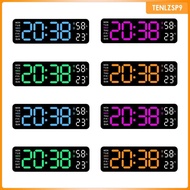 [tenlzsp9] Digital Wall Clock Wall Clock Brightness Adjustable LED Wall Clock