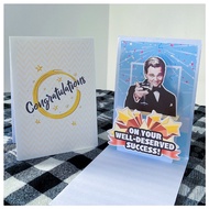 Congratulation Pop Up Greeting Card/ Card/ Meme Card/ Wish Card/ Kad Ucapan