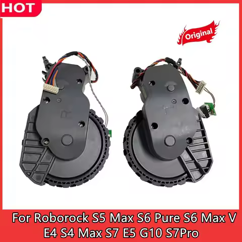 Original For Roborock S5 Max S6 Pure S6 MaxV E4 S4 Max S7 E5 G10 S7 Pro Left and Right Walking Wheel