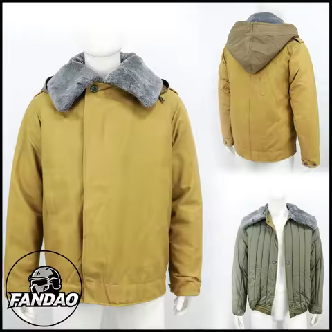 Soviet Army Armored Forces M88 Winter Combat Jacket Military Tactical Tank Crew Padded Coat for Outd