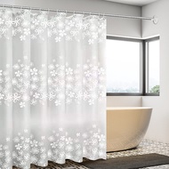 Xinxuan Bathroom curtain waterproof cloth partition, bathroom, no punching, anti mold shower door curtain set, hanging curtain, curtain