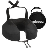 Cabeau Airplane Travel Pillow Long Flights - Evolution S3 - Supportive Memory Foam with Seat Straps 