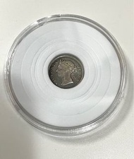 🪙 罕 1891 Hong Kong Five cents silver 香港 五仙 銀幣 維多利亞女王