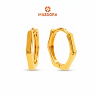 MASDORA 916 Gold Earrings Earring Subang Emas ~ Golden Sharp Bamboo (EMAS 916/22K)