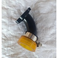 Manifold manipol intake bebek miring PE 28 manipol leher karbu semua motor bebek 4tak teflon miring 