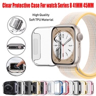Protective Case Compatible for iWatch Series 8 7 41mm 45mm For iWatch Series 8 7 Soft TPU case